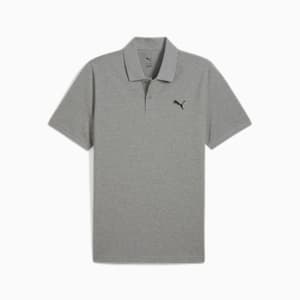 Camiseta tipo polo Essentials de piqué para hombre, Medium Gray Heather, extralarge